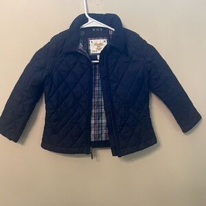 GAP Black Puffer Jacket Lightweight Quilted Coat